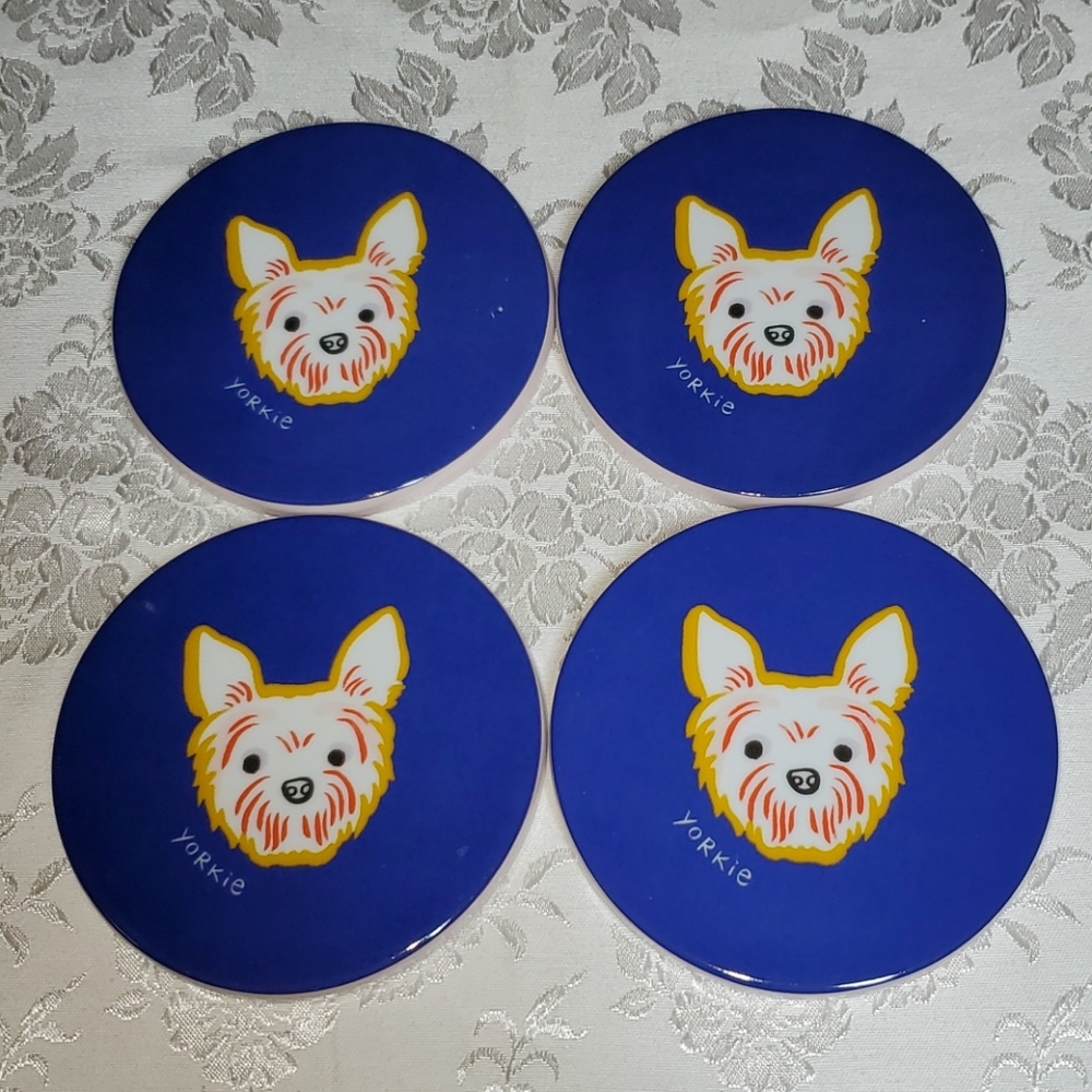 Fringe Studios BFF Yorkie Coaster Set